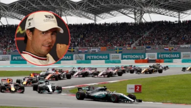 checo pérez termina 19º en el gp de baréin