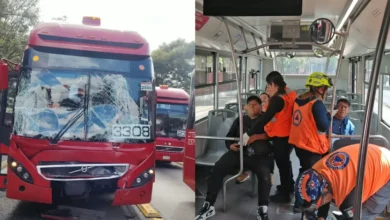 choque de metrobús deja 27 lesionados en iztacalco