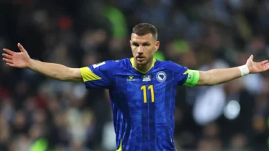 edin dzeko se despide de la selección de bosnia, var le anula un gol