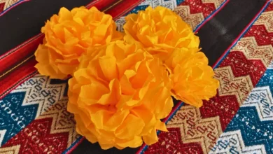 elabora flores de cempasúchil de papel crepé paso a paso