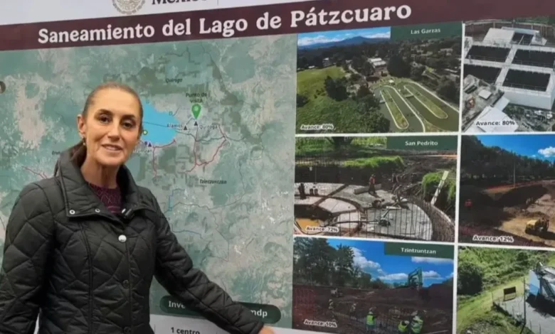 Sheinbaum da seguimiento a saneamiento del Lago de Pátzcuaro (Foto de internet)