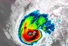 Huracán Trudy avanza como categoría 2, lluvias fuertes en varios estados (Imagen de Conagua)