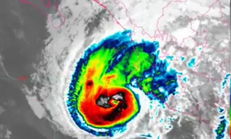 Huracán Trudy avanza como categoría 2, lluvias fuertes en varios estados (Imagen de Conagua)