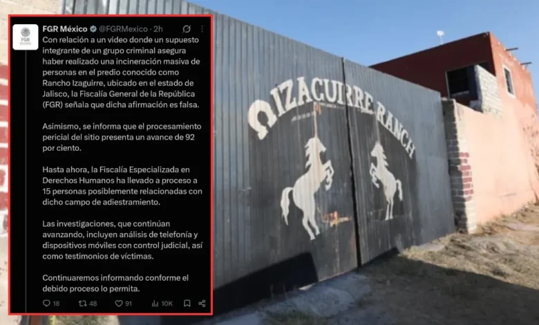 Caso Rancho Izaguirre: FGR desmiente incineración masiva (Fotos de internet)