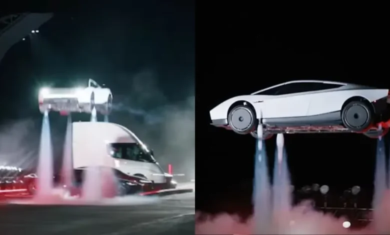 Elon Musk presenta Tesla Roadster ¿El auto volador? (Fotos de internet)