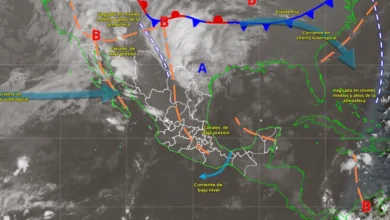 Pronóstico del clima: llegada del nuevo frente frío núm. 4 (Imagen de Conagua)