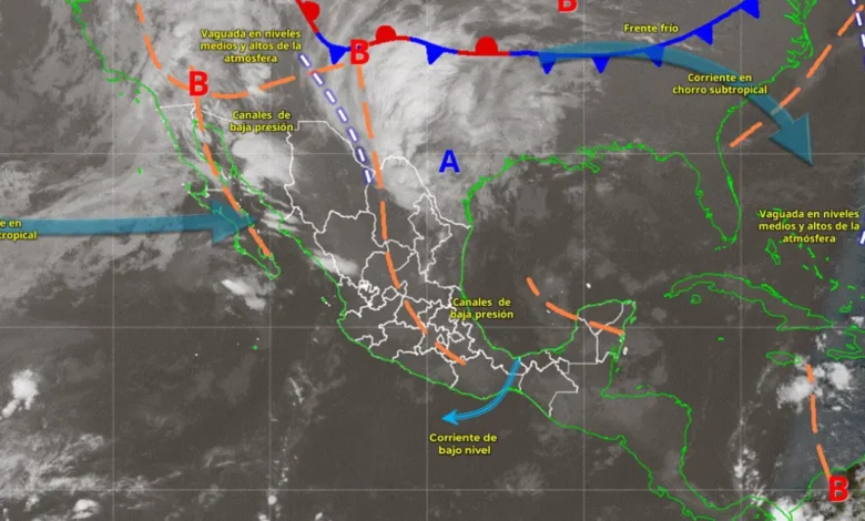 Pronóstico del clima: llegada del nuevo frente frío núm. 4 (Imagen de Conagua)