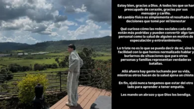 junior h responde a rumores sobre su estado de salud en redes