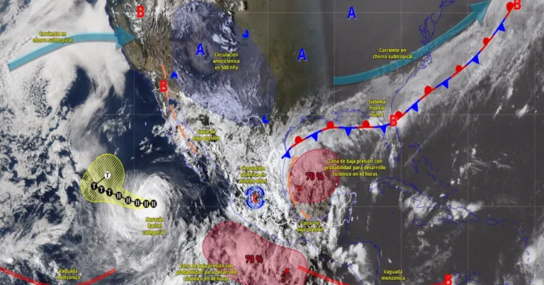 prevén lluvias torrenciales en tamaulipas, veracruz, tabasco y chiapas